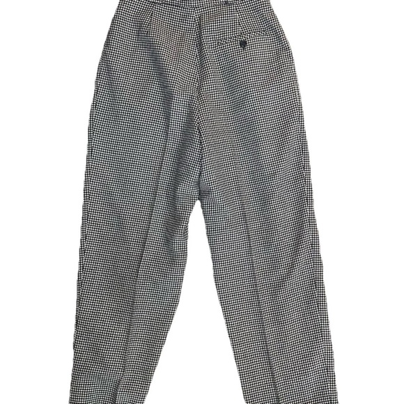 Vintage Giorgio Sant'Angelo Wool Checkered Black White Women’s Dress Pants Sze 6 - Picture 5 of 8